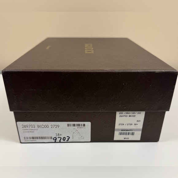 Gucci Nappa Charlotte Leather Pump in Winter Rose - Picture 2 of 12